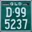 Nummernschilder / Kfz-Kennzeichen Australien 1999 1990er Queensland QLD