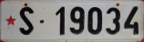 Nummernschilder / Kfz-Kennzeichen Jugoslawien 1952 1950er SLO