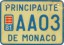 Nummernschilder / Kfz-Kennzeichen Monaco 1978 1970er