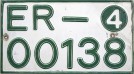 Nummernschilder / Kfz-Kennzeichen Eritrea 1993 1990er