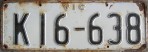 Nummernschilder / Kfz-Kennzeichen Australien 1956 1950er Victoria VIC