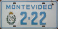 Nummernschilder / Kfz-Kennzeichen Uruguay 1967 1960er Montevideo