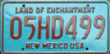 Nummernschilder / Kfz-Kennzeichen USA 1956 1950er New Mexico NM