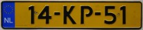 Nummernschilder / Kfz-Kennzeichen Niederlande 2000 2000er