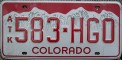 Nummernschilder / Kfz-Kennzeichen USA 2000 2000er Colorado CO