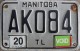Nummernschilder / Kfz-Kennzeichen Kanada 1986 1980er Manitoba