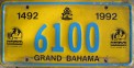 Nummernschilder / Kfz-Kennzeichen Bahamas 1992 1990er