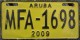 Nummernschilder / Kfz-Kennzeichen Aruba 2009 2000er Aruba