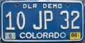 Nummernschilder / Kfz-Kennzeichen USA 2006 2000er Colorado CO