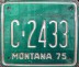 Nummernschilder / Kfz-Kennzeichen USA 1975 1970er Montana MT