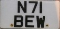 Nummernschilder / Kfz-Kennzeichen Großbritannien 1980 1980er