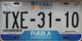 Nummernschilder / Kfz-Kennzeichen Mexiko 2011 2010er Puebla